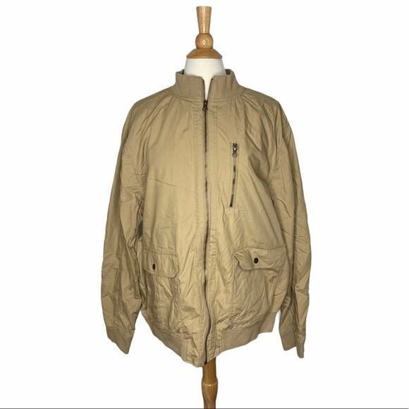 Banana Republic Tan Brown Bomber Jacket BT14 - Picture 1 of 12